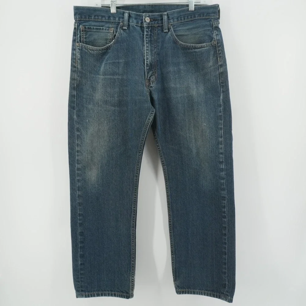 Levi's 505 Athletic Taper Jeans Mens 36x29 Blue Denim 100% Cotton 4090